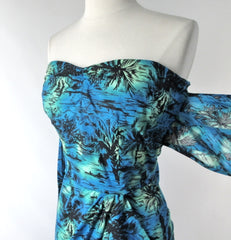 50s Vintage Style Custom Hawaiian Sarong Dress M - Bombshell Bettys Vintage