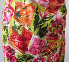 Vintage 60's Floral House Of Hawaii Sarong Dress S - Bombshell Bettys Vintage