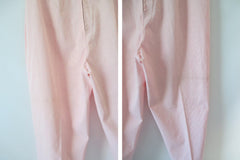 Vintage 60's 50's High Waist Pink Stripe Crop Pants New Old Stock L - Bombshell Bettys Vintage