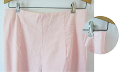 Vintage 60's 50's High Waist Pink Stripe Crop Pants New Old Stock L - Bombshell Bettys Vintage