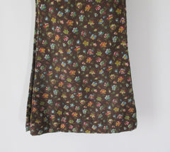 Vintage 70's Calico Flower Cotton Bell Bottom Pants S - Bombshell Bettys Vintage