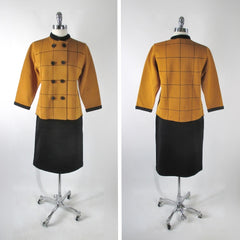Vintage 60s Gia Ninno 3 Piece Wool Knit Set L - Bombshell Bettys Vintage