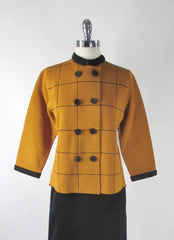 Vintage 60s Gia Ninno 3 Piece Wool Knit Set L - Bombshell Bettys Vintage