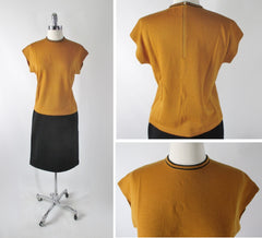 Vintage 60s Gia Ninno 3 Piece Wool Knit Set L - Bombshell Bettys Vintage