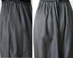 Vintage 60's Black Velvet Full Length Cocktail Party Dress XS • As Found - Bombshell Bettys Vintage