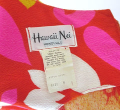 Vintage 60's MOD Hawaiian Maxi Dress Luau M - Bombshell Bettys Vintage