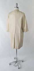 Vintage 60's Tan Leather MOD Jacket Coat M - Bombshell Bettys Vintage