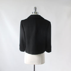 Vintage 60s Black Bow Accent Jacket / Blazer M - Bombshell Bettys Vintage