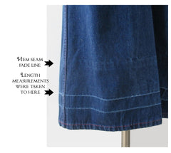 Vintage 70s Chemin De Fer Pink Stitch Bell Bottom Jeans M - Bombshell Bettys Vintage