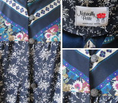 Vintage 70's Hawaiian Kaftan / Caftan Rayon Tunic Dress - Bombshell Bettys Vintage