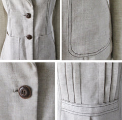 Vintage 70s Jacket & Matching Culottes / Gauchos Suit Set S - Bombshell Bettys Vintage