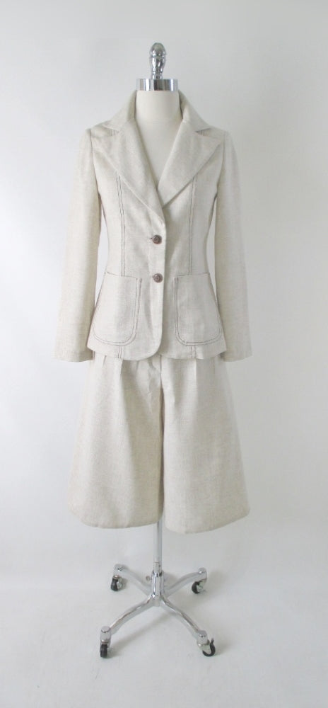 Vintage 70s Jacket & Matching Culottes / Gauchos Suit Set S - Bombshell Bettys Vintage