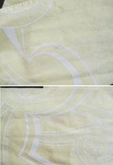 Vintage 70's Sweeping Maxi Dress Matching Obi Sash Gown L - Bombshell Bettys Vintage
