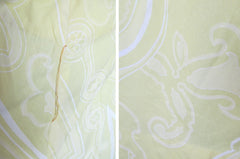 Vintage 70's Sweeping Maxi Dress Matching Obi Sash Gown L - Bombshell Bettys Vintage
