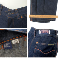 Vintage 80s High Waist Je Temps Denim Blue Jeans S