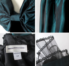 Vintage 80s Gunne Sax Off-The-Shoulder Full Skirt Party Dress XS - Bombshell Bettys Vintage