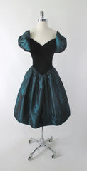 Vintage 80s Gunne Sax Off-The-Shoulder Full Skirt Party Dress XS - Bombshell Bettys Vintage