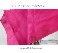 Vintage 80's Magenta Puff Shoulders Party Gown Dress S - Bombshell Bettys Vintage