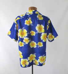 Mens Vintage 80s Hilo Hattie Hawaiian Shirt L - Bombshell Bettys Vintage