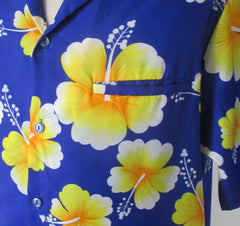 Mens Vintage 80s Hilo Hattie Hawaiian Shirt L - Bombshell Bettys Vintage