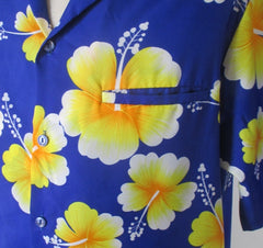 Mens Vintage 80s Hilo Hattie Hawaiian Shirt L - Bombshell Bettys Vintage