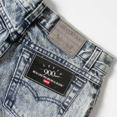 Vintage 90s Levis 900 Stone Wash Pinstripe Jeans NOS S - Bombshell Bettys Vintage