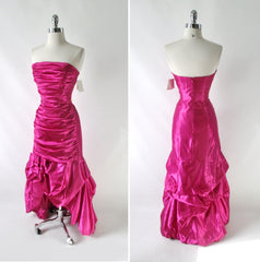 Vintage 90s Jessica McClintock Gunne Sax Pink Party Dress Gown NWT S - Bombshell Bettys Vintage
