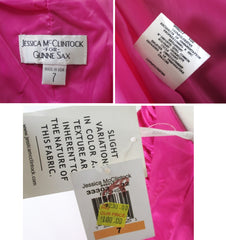 Vintage 90s Jessica McClintock Gunne Sax Pink Party Dress Gown NWT S - Bombshell Bettys Vintage