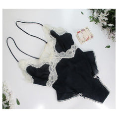 Vintage 90's Blue Lace Teddy Camiknicker M - Bombshell Bettys Vintage