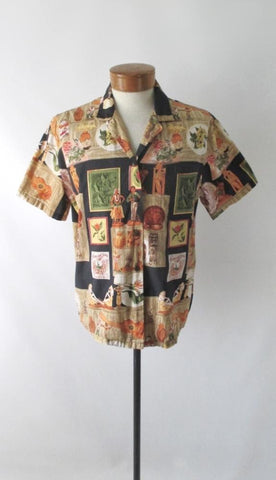 Mens Vintage 90s Hilo Hattie Hawaii Treasures Hawaiian Shirt XXL