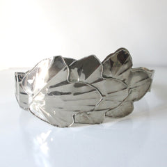 Vintage Silver Leaves Metal Belt - Bombshell Bettys Vintage