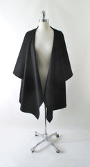 Vintage Cache Black Wool Wrap Cape One Size - Bombshell Bettys Vintage