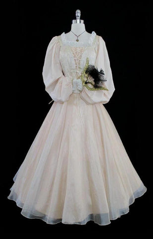 Masquerade Ball Gown Costume Renaissance Queen Fairy Princess Dress M