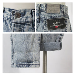 Vintage 90s Levis 900 Stone Wash Pinstripe Jeans NOS S - Bombshell Bettys Vintage