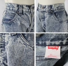 Vintage 90s Levis 900 Stone Wash Pinstripe Jeans NOS S - Bombshell Bettys Vintage