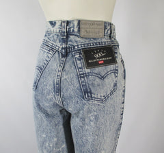 Vintage 90s Levis 900 Stone Wash Pinstripe Jeans NOS S - Bombshell Bettys Vintage