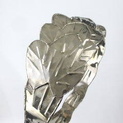 Vintage Silver Leaf Metal Brass Belt M / L