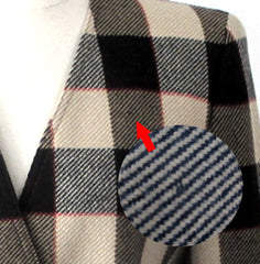 Vintage 90s Valentino Miss V Tartan Plaid Blazer / Jacket 38 M
