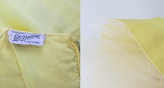 Vintage 50s Sunny Yellow & Lace Lilli Diamond Party Dress XS