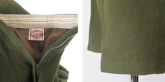 Vintage 50s Olive Green Wool Shorts Paddle & Saddle Sportswear S