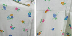 Vintage 70s Fruit Print Mini Dress S Petite