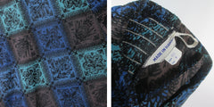 Vintage 50s Color Block Hawaiian Dress M