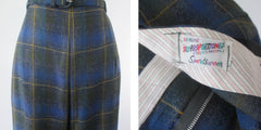 Vintage 50s Plaid Wool TruProportioned Bermuda Shorts M