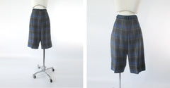 Vintage 50s Plaid Wool TruProportioned Bermuda Shorts M