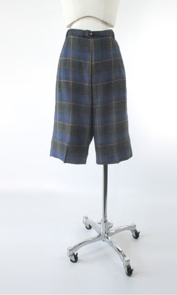 Vintage 50s Plaid Wool TruProportioned Bermuda Shorts M