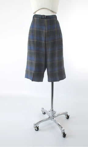 Vintage 50s Plaid Wool TruProportioned Bermuda Shorts M