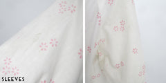 Vintage 50s White Pink Duster Robe Dressing Gown  S / M