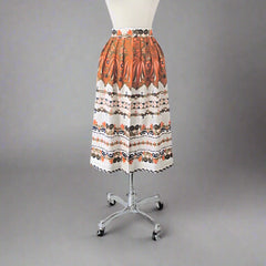 Vintage 60s Hostess Split Party Skirt XS