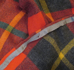 Vintage 60s Red Plaid Pendleton Wool Skater Skirt XS