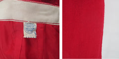 Vintage 60s Red Bouclé Jacket Skirt Suit Set M